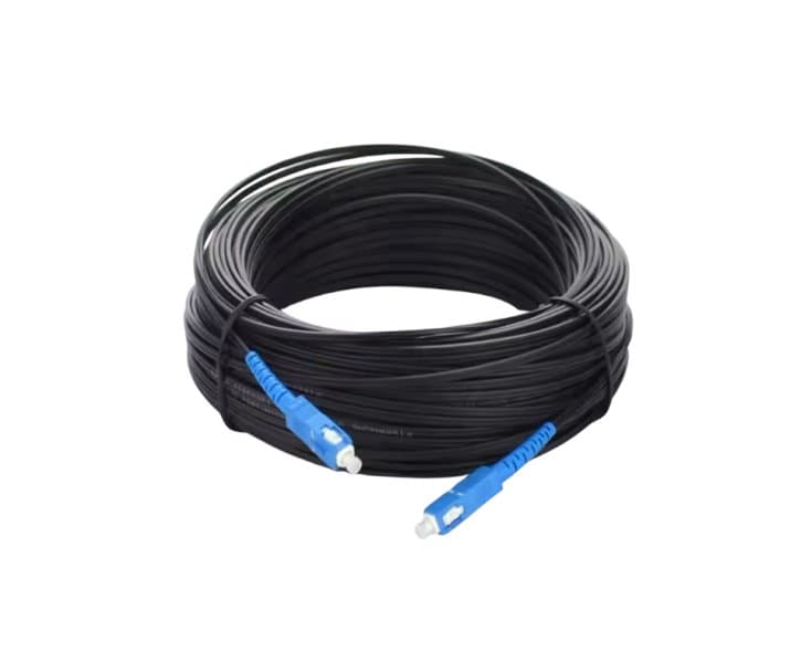 Cable De Fibra Óptica De Cuero Negro Exterior 100 Mts Sc/upc