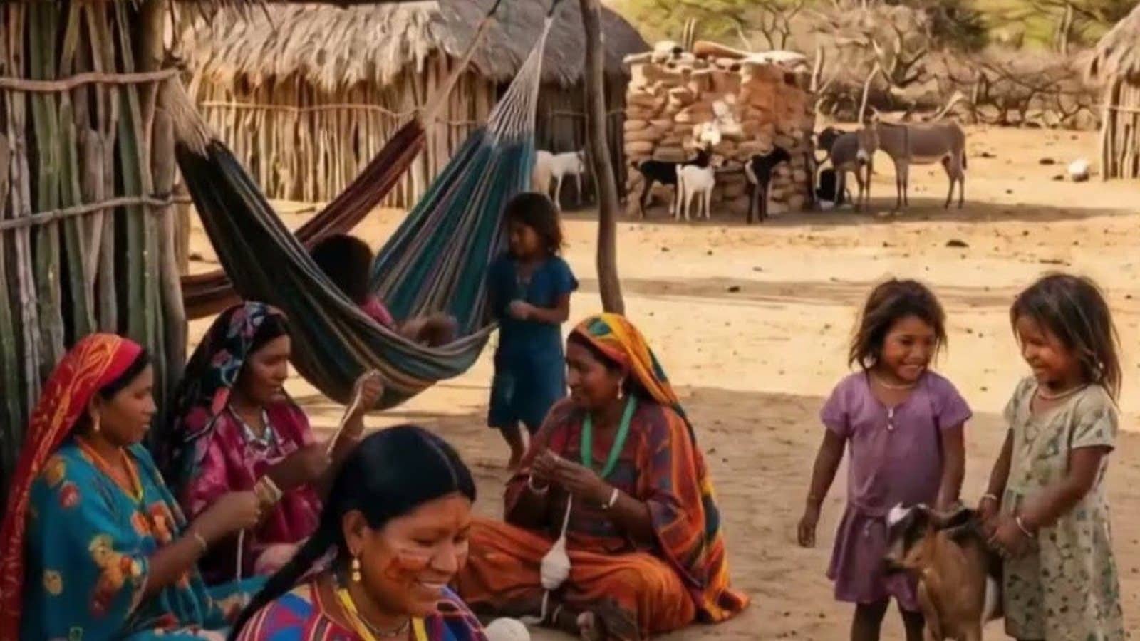 Autoridad tradicional de un resguardo indígena colombiano en un punto de conexión comunitario