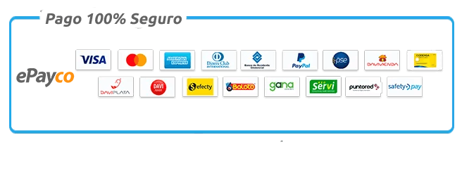 Métodos de pago - ePayco, Visa, Mastercard, PSE