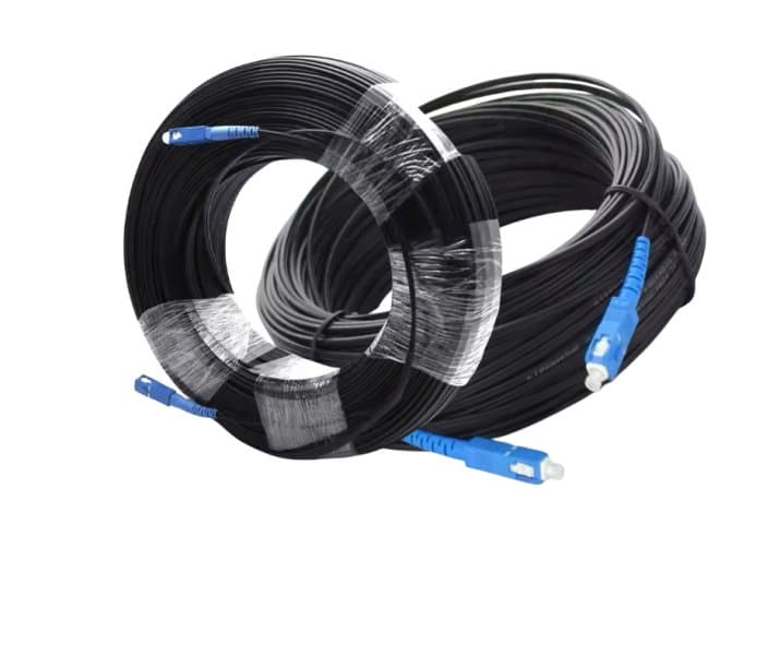 Cable De Fibra Óptica De Cuero Negro Exterior 150 Mts Sc/upc